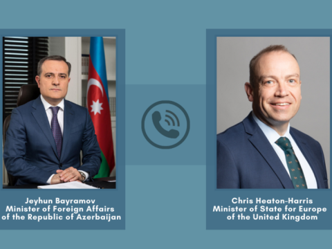 Ceyhun Bayramov britaniyalı nazirlə danışıqlar apardı