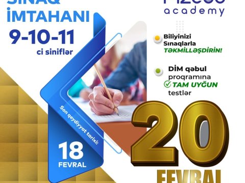 “AzEdu Academy” buraxılış sınaq imtahanı keçirir