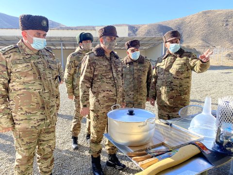 Azad edilən ərazilərdə yeni hərbi hissə açıldı - VİDEO