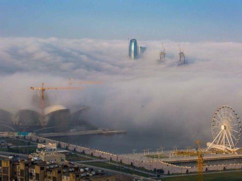 Ölkə ərazisində duman müşahidə olunur