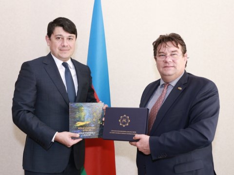 Fuad Muradov Rumıniya səfirilə görüşdü