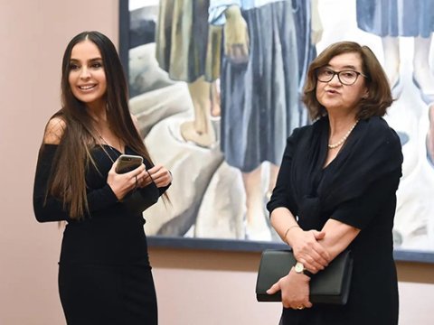 Leyla Əliyeva Moskvada sərgidə - FOTOLAR