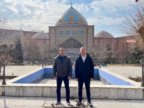 Deputatlarımız İrəvanda Göy məscidi ziyarət edib - FOTO
