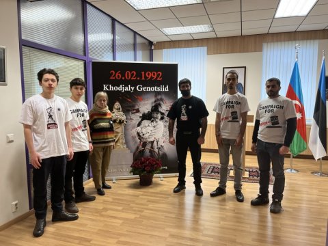 Estoniyada Xocalı qurbanları anılıb