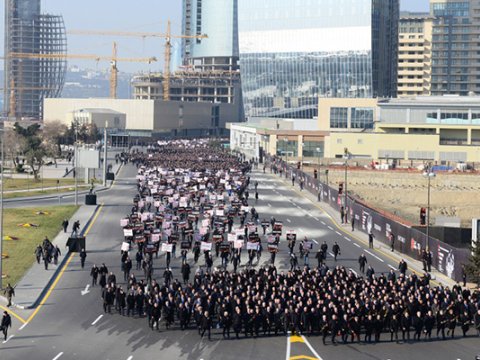 Bakıda “Xocalı yürüşü” - YENİLƏNİB