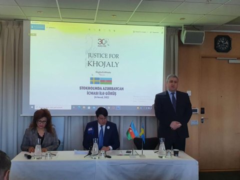 Stokholmda Azərbaycan icması ilə görüş keçirilib