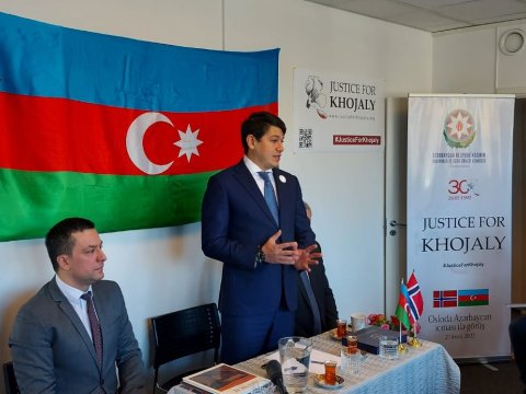 Norveçdə Azərbaycan icması ilə görüş olub - FOTOLAR