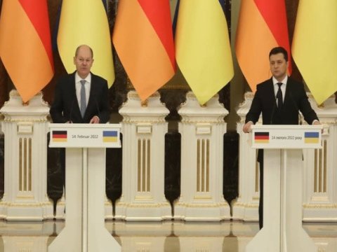 Zelenski Almaniya kansleri ilə DANIŞDI