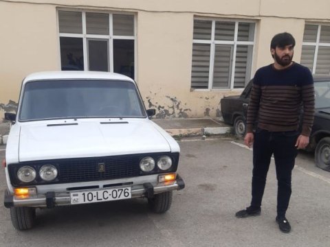 Narkotik çəkib maşın sürən gənc saxlanıldı