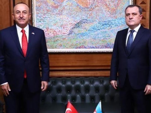 Ceyhun Bayramov Çavuşoğlu ilə Ukraynadan DANIŞDI