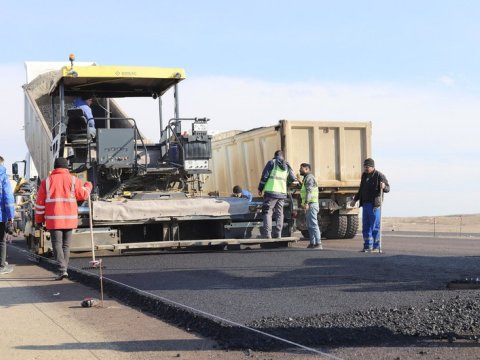 Bərdə-Ağdam yolunun asfaltlanmasına başlanıldı - FOTOLAR 