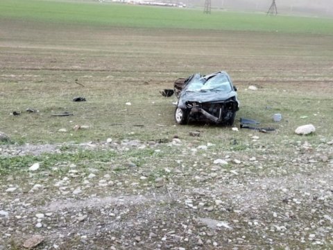 İsmayıllıda ağır qəza - Sürücü öldü