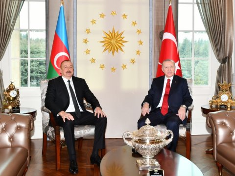 İlham Əliyev və Ərdoğan arasında görüş başa çatdı - YENİLƏNİB