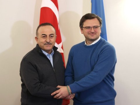 Çavuşoğlu Ukraynada səfərdədir - FOTO