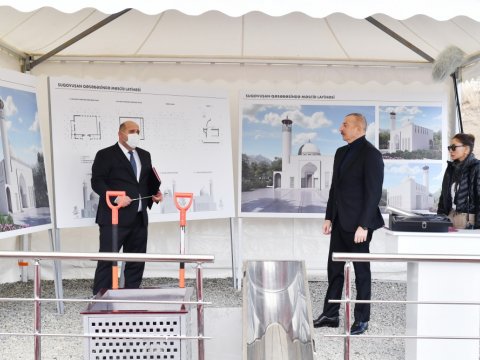Suqovuşanda yeni məscidin təməli qoyuldu - FOTO
