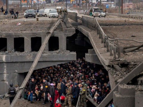 Ukrayna polisi Kiyev ətrafında işini bərpa edir