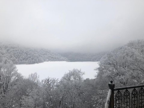 Göygöl buz bağlayıb - FOTOLAR