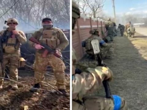 Amerikalı əsgərlər Rusiyaya qarşı döyüşür - VİDEO