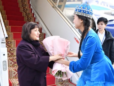 Sahibə Qafarova Qazaxıstanda səfərdədir