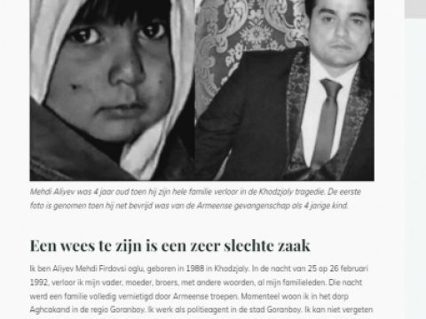 Niderlandda Xocalı soyqırımına dair sayt açıldı