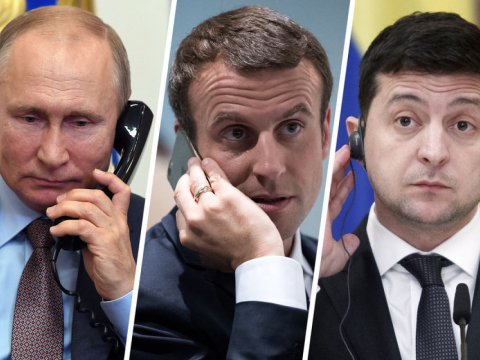 Makron Putin və Zelenskiyə zəng edəcək