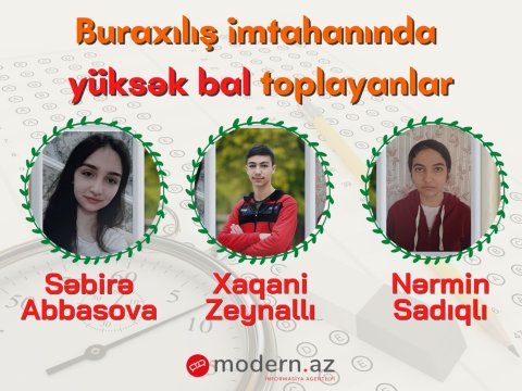 Onlar buraxılış imtahanlarında yüksək bal topladılar - FOTO