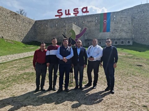 Rumıniya parlamentariləri Şuşada - FOTO