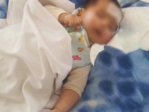 3 aylıq körpə ölümdən döndü