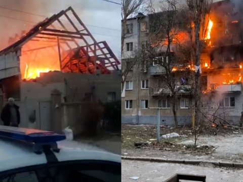Ruslar 200 nəfərin sığındığı məktəbi atəşə tutdu - Ölənlər var
