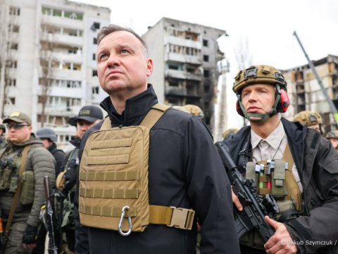 Polşa prezidenti Kiyevə getdi