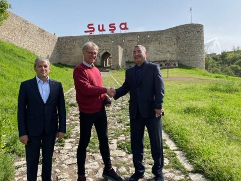 Almaniya səfiri Şuşaya getdi - FOTO