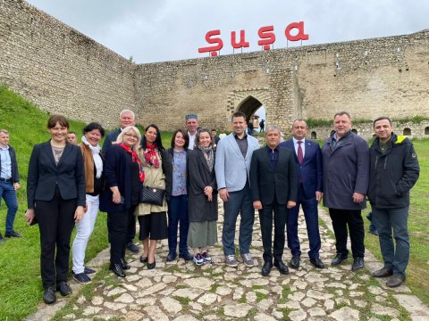 Estoniya parlamentinin nümayəndə heyəti Şuşada - FOTO