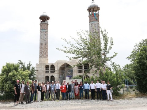 Xarici ekspertlər və jurnalistlər Ağdamda - FOTO