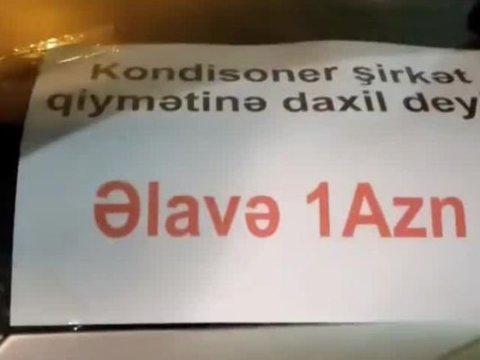 Taksi sürücüləri ilə müştərilər arasında kondisioner DAVASI