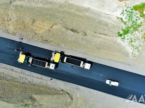 Laçın dəhlizinə alternativ yolunun asfaltlanmasına BAŞLANILDI