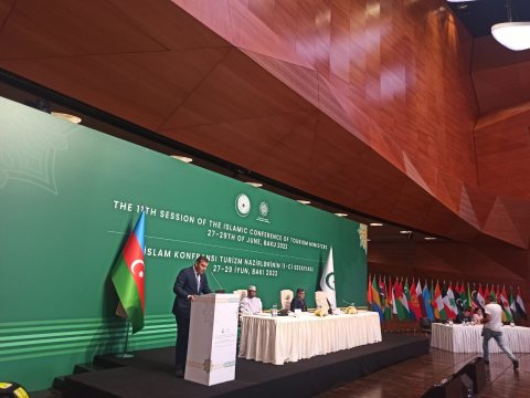 İƏT nazirləri Bakıda - Prezident müraciət ünvanladı