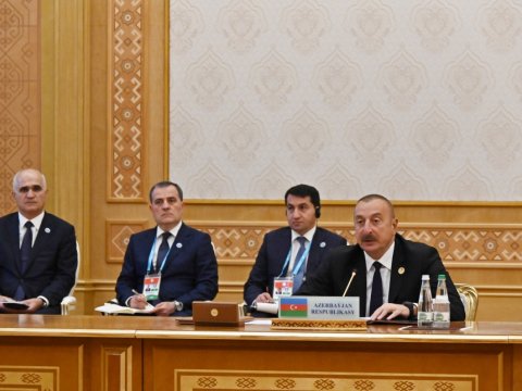 “Zəngəzur dəhlizi” artıq reallığa çevrilir - İlham Əliyev Xəzər sammitində çıxış etdi