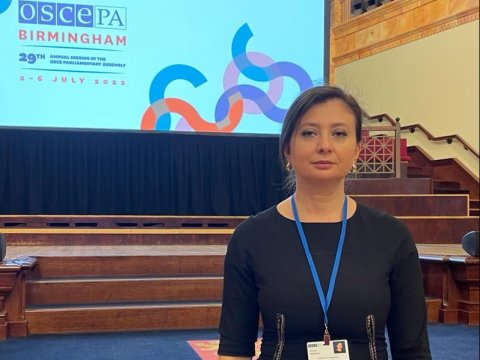 Deputat ATƏT-in iclasında Qarabağın bərpasından danışdı