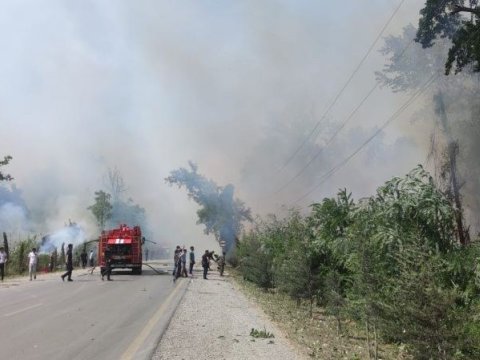 Xaçmazda yanğın genişlənib - FHN məlumat yaydı 