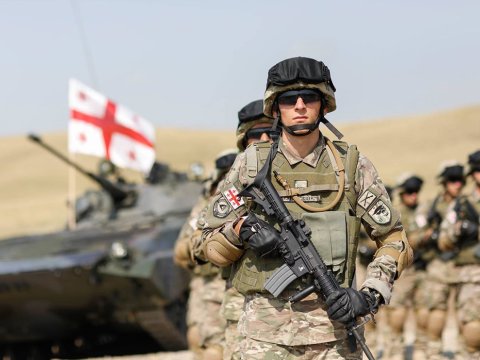 Gürcüstan hərbi təlimlərə başladı