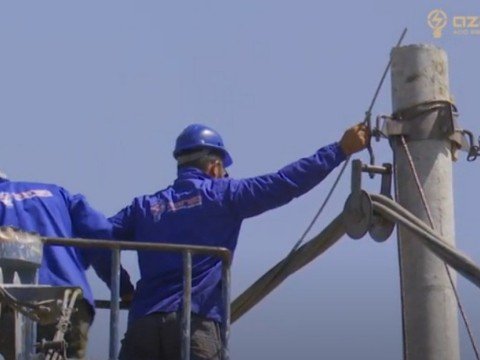 Füzulidə hərbi hissə elektrik enerjisi ilə təmin edildi - VİDEO