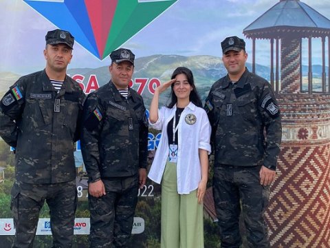 Düşərgə iştirakçısı Şuşada misilsiz hədiyyə aldı - VİDEO