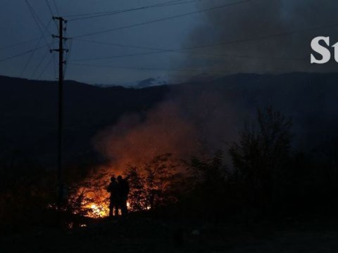 Ermənilər Laçına od vurur – Sülhməramlılar onlara kömək edir