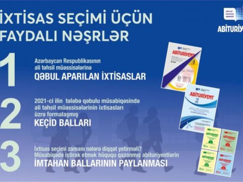 İxtisas seçimi edən abituriyentlərin nəzərinə