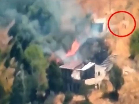 Ermənilər Laçını belə yandırır - Yeni VİDEO