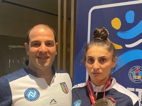 Zədələnən cüdoçumuza medal verildi