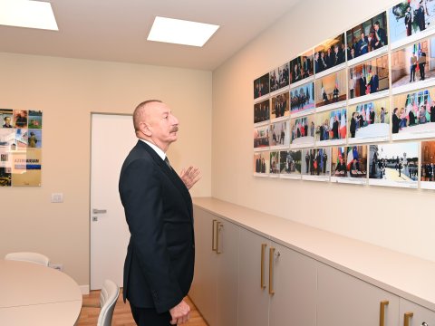 İlham Əliyev “Mənim Azərbaycanım” sərgisilə tanış oldu