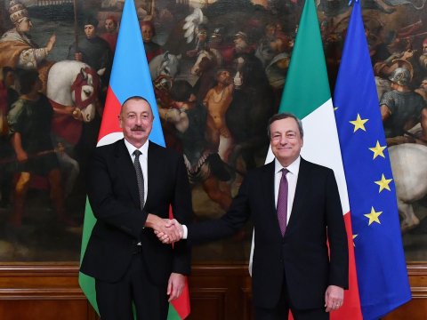 İlham Əliyev Mario Draqi ilə görüşüb - YENİLƏNİB 