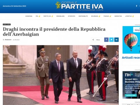 İtaliya mətbuatı İlham Əliyevin səfərindən YAZIR