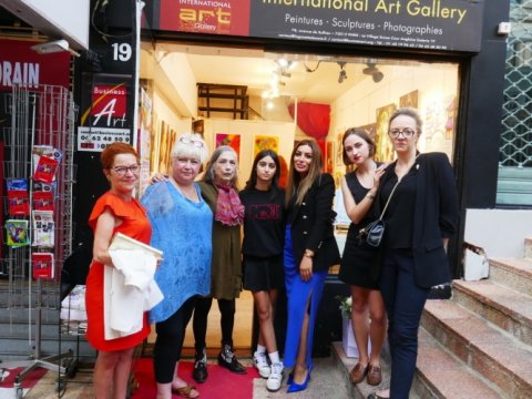 Parisdə rəssamlarımızın sərgisi açıldı - FOTO 